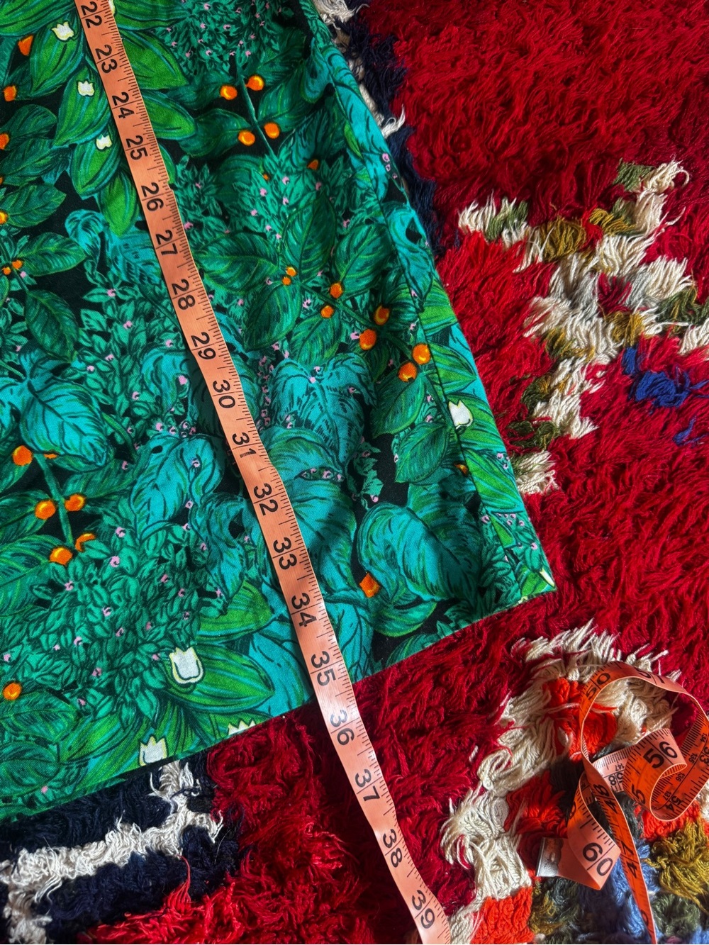 70s Vintage Hawaiian Floral Mini Dress Sz M - Picture 7 of 7